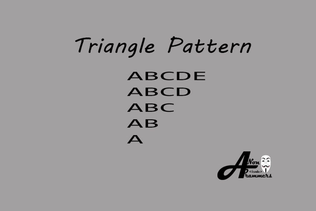 Triangle Pattern C++#24