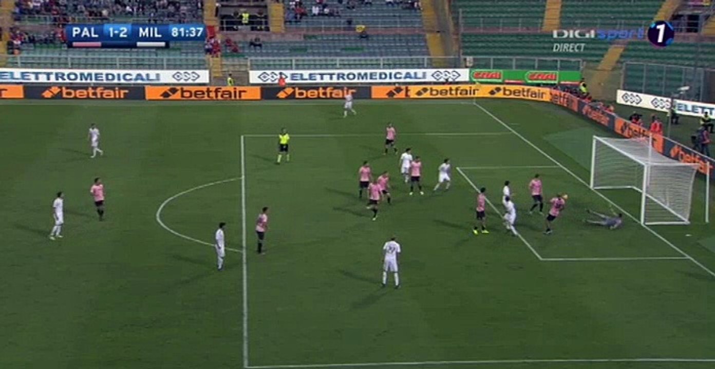 Gianluca Lapadula Goal HD - Palermo 1-2 AC Milan 06-11-2016 HD