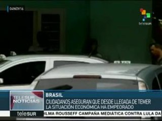 Gobierno de Temer sigue sin hacer repuntar la economía en Brasil