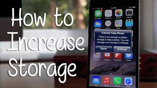 How to increase Apple iPhone/iPad storage ?