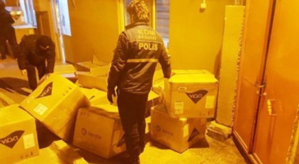 Aksaray'da 25 Bin Paket Kaçak Sigara Ele Geçirildi