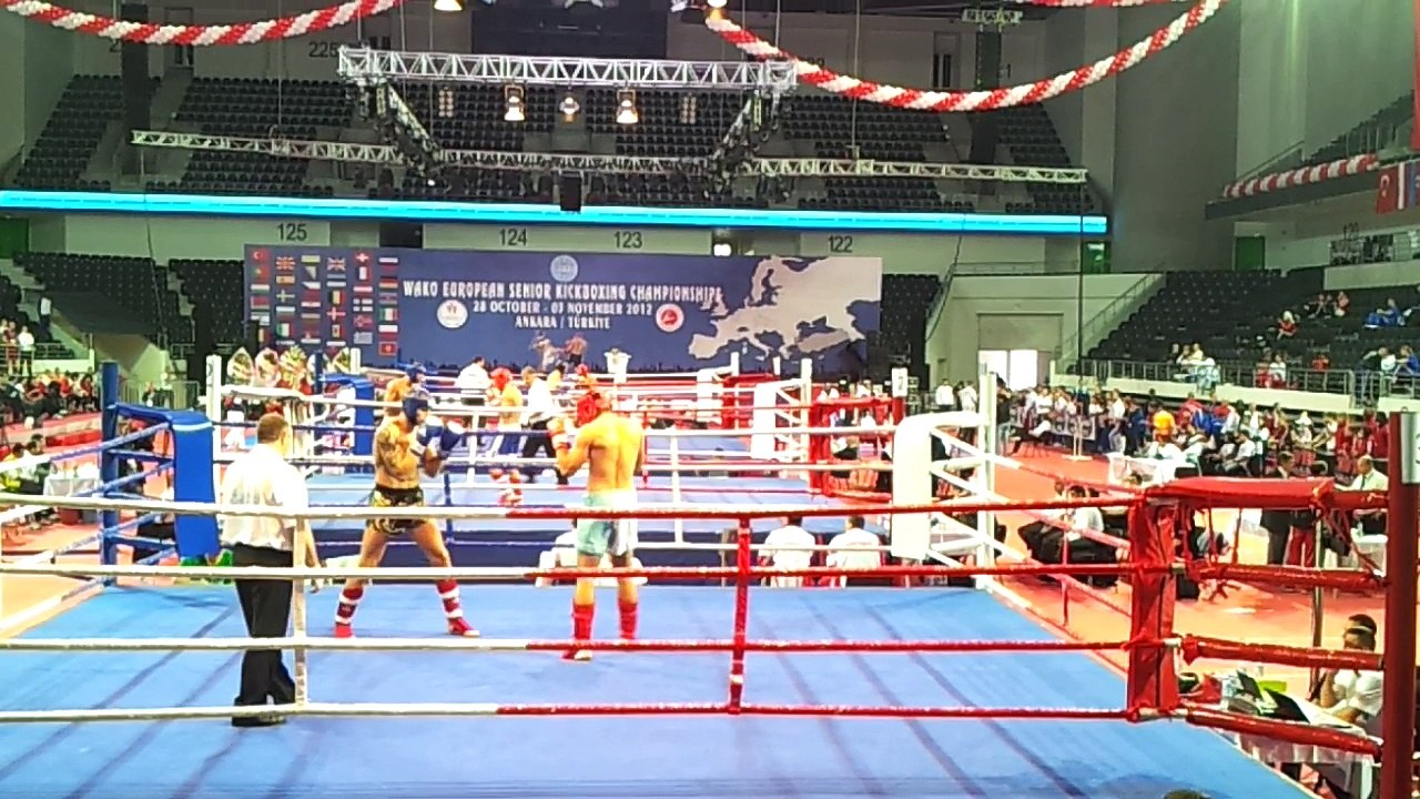 2012.11.12 Sergej Maslobojev vs. Petr Kares (CZE) WAKO Europe  fight 1