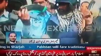 weapons and black label found from pti minster