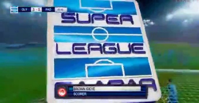 Brown Ideye Goal HD - Olympiakos Piraeus 3-0 Panathinaikos 06.11.2016
