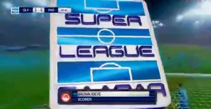 Brown Ideye Goal HD - Olympiakos Piraeus 3-0 Panathinaikos 06.11.2016
