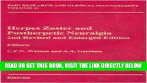 [FREE] EBOOK Herpes Zoster and Postherpetic Neuralgia, 2nd Revised and Enlarged Edition (Pain