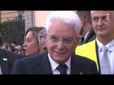 Firenze - Il Presidente Mattarella visita il cantiere Lungarno Torrigiani (4.11.16)