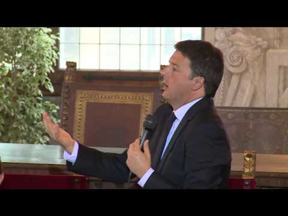 Firenze - Patto per la città di Firenze, intervento di Renzi e firma (05.11.16)