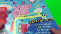 Peppa Pigs World Sticker Album Collection Toy Review & Pack Opening, Panini