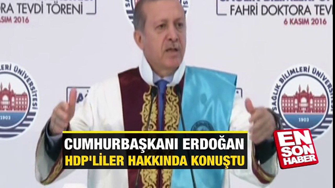 Erdoğan HDP'liler hakkında ilk kez konuştu
