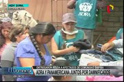 Adra y Panamericana TV entregan ayuda a afectados de incendio en Cantagallo