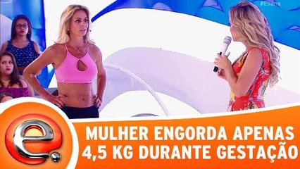 Conheça mulher que engordou apenas 4,5 kg durante gestação