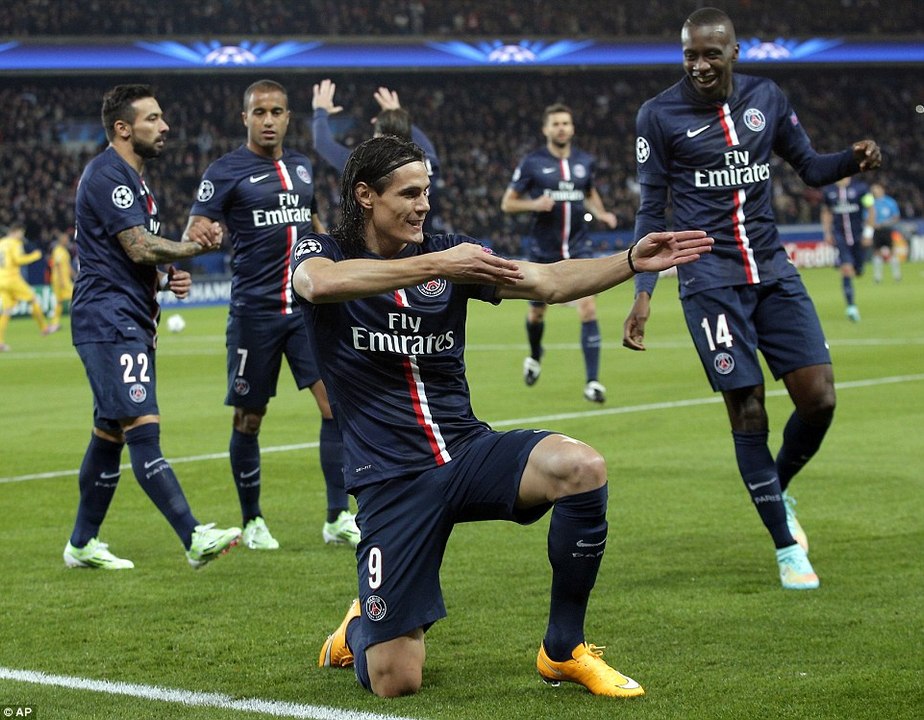 Edinson Cavani Goal HD - PSG 1-0 Rennes 06.11.2016