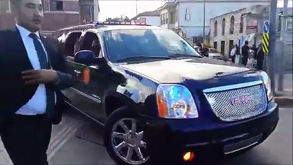 Cumhurbaşkanı Recep Tayyip Erdoğan Otomatik Ağır Silahlı Konvoy ve Korumaları