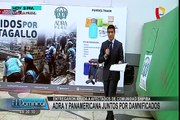 Adra y Panamericana TV entregan ayuda a afectados de incendio en Cantagallo