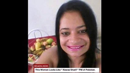 Ggirl look like ' Mian Nawaz Shareef ' Prime minister of Pakistan