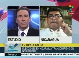 Blandino: Elección en Nicaragua apunta a reelección del pdte. Ortega