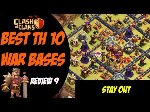 No Stars Given Away Last Clan War! | 275 Walls | Best TH10 War Base Design #9 | Clash of Clans