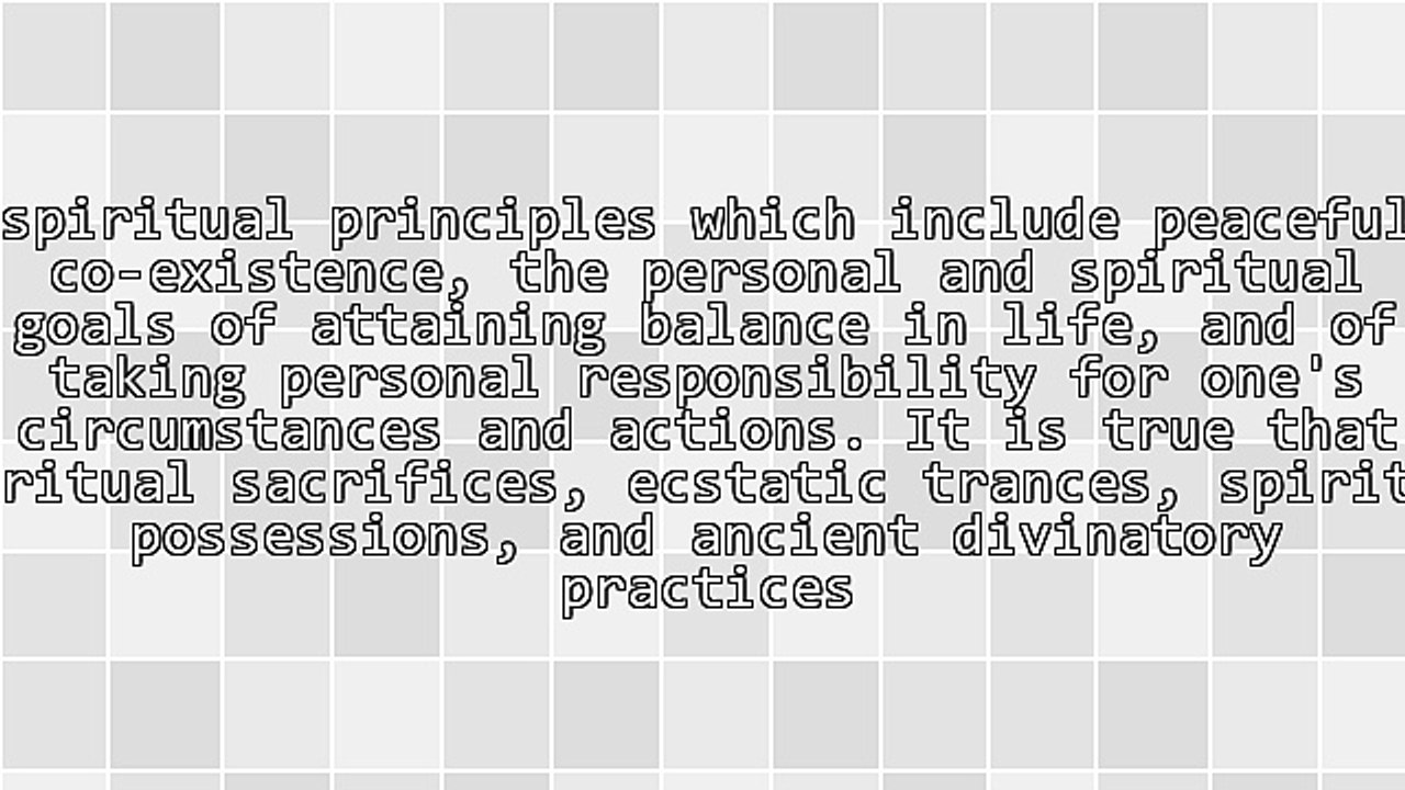 Ritual Sacrifice and the Regla De Ifa