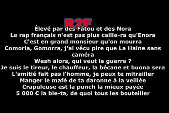 ROHFF - Culture Urbaine (Paroles/Lyrics)