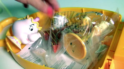 Disney Princess Belle Fairy Tale Carry Case with Lumiere Cogsworth Mrs Potts Chip Funtoyscollector part1