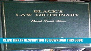 Best Seller Black s Law Dictionary Revised Fourth Edition Free Read