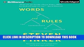 Ebook Words and Rules: The Ingredients of Language Free Read