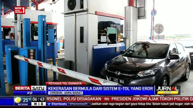 Petugas Tol Cipali Ditampar dan Ditendang Pengguna Tol