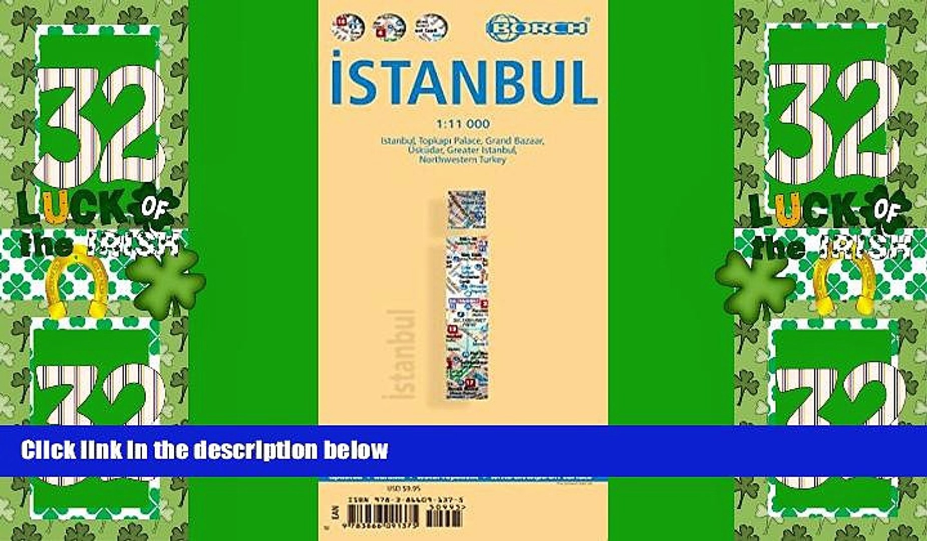 Deals in Books  Laminated Istanbul Map by Borch (English) (English, Spanish, French, Italian and