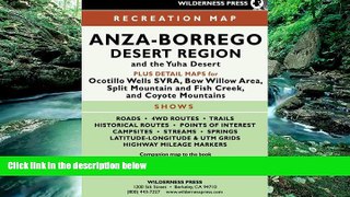 Best Deals Ebook  MAP Anza-Borrego Desert Region  Most Wanted