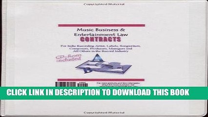 下载视频: Ebook Music Business   Entertainment Law Contracts for Indie Recording Artist, Labels,