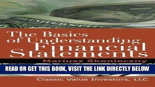 [READ] EBOOK The Basics of Understanding Financial Statements: Learn How to Read Financial