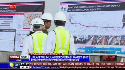 Jokowi Pantau Proyek Tol Becakayu