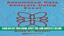 [FREE] EBOOK Automated Data Analysis Using Excel (Chapman   Hall/CRC Data Mining and Knowledge