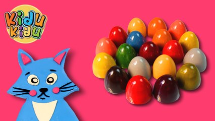 Surprise Eggs Learn Alphabets Play Doh Modelling C for Cat