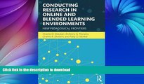 READ BOOK  Conducting Research in Online and Blended Learning Environments: New Pedagogical