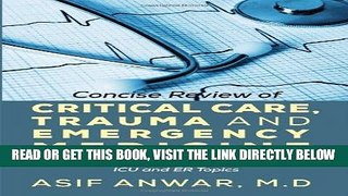 [FREE] EBOOK Concise Review of Critical Care, Trauma and Emergency Medicine: A Quick Reference