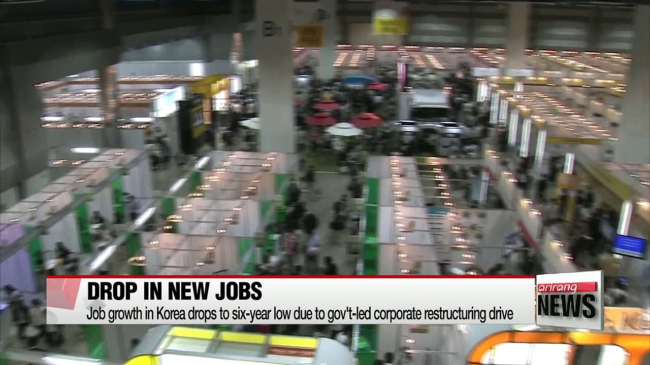 Job growth in Korea drops to six-year low