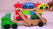 Big Rig Car Carrier Teaching Colors for Kids part1