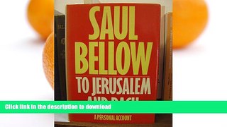 FAVORITE BOOK  To Jerusalem and Back FULL ONLINE