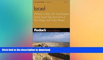 FAVORITE BOOK  Fodor s Israel, 5th ed.: Where to Stay, Eat, and Explore, Smart Travel Tips from A