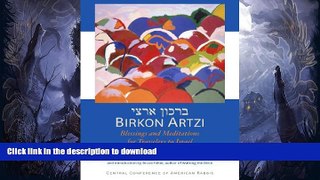 FAVORITE BOOK  Birkon Artzi: Blessings and Meditations for Travelers to Israel FULL ONLINE