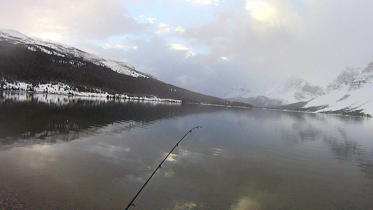 Crowfoot mountain and Bow Lake