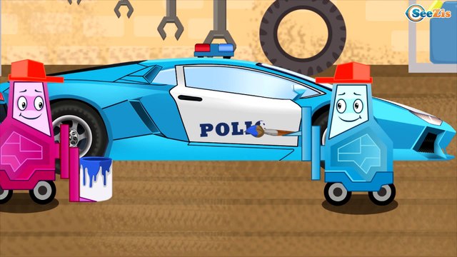 Мультики про машинки Полицейская Машина Новые мультфильмы Пожарная машинка Видео для детей