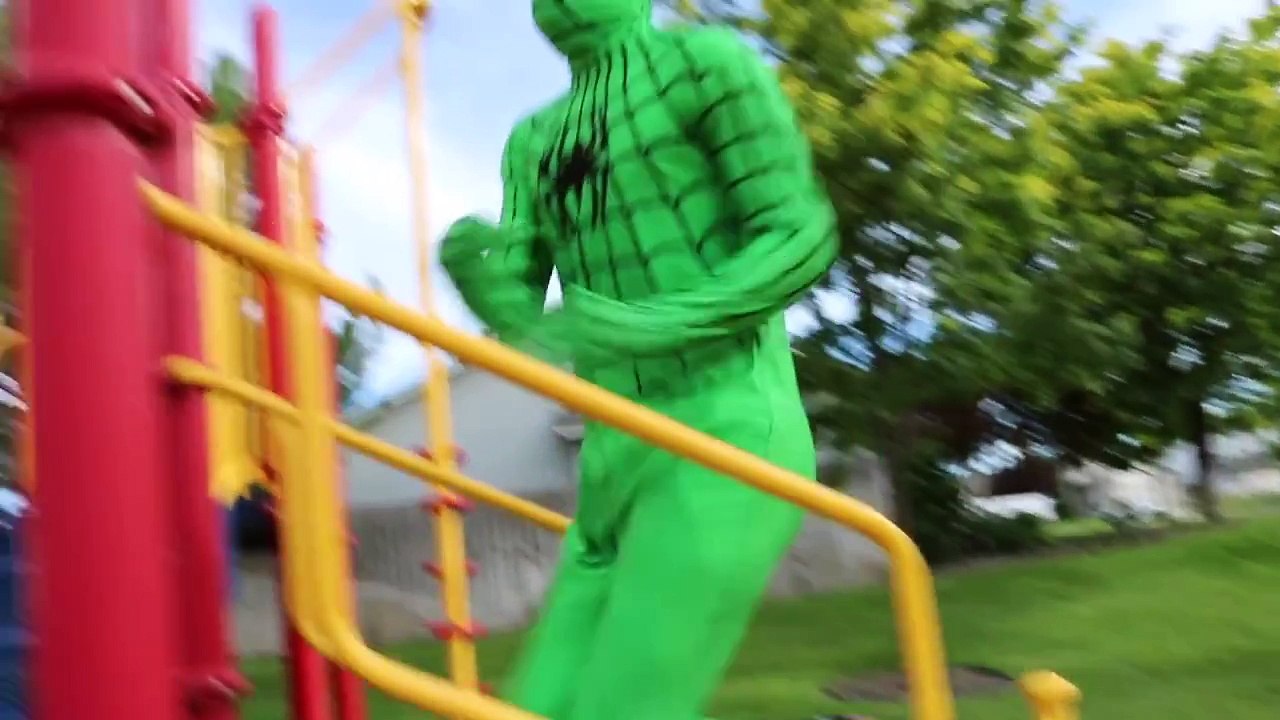Green Spiderman vs Two Face Joker - Funny Superheroes in Real Life | Superhero Movie