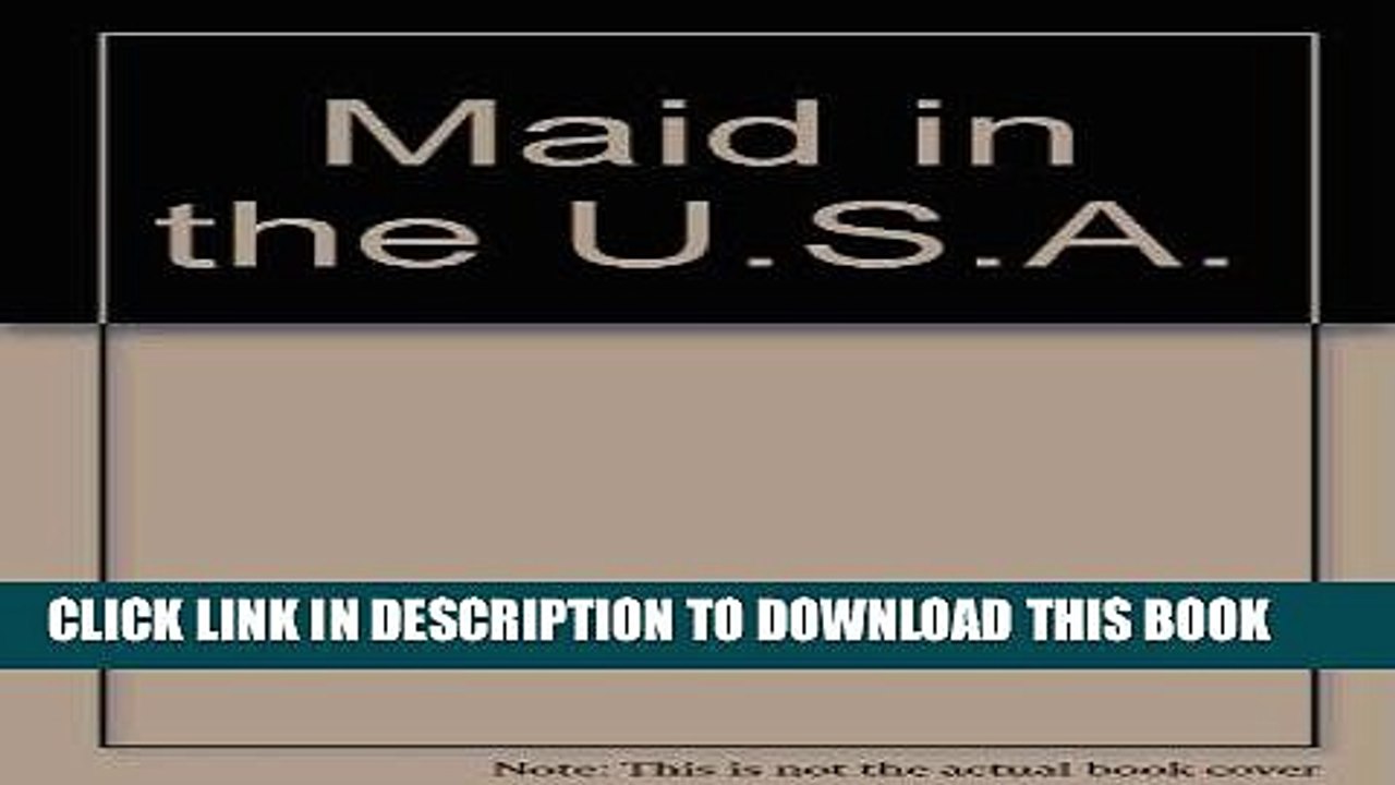 [PDF] Maid in the U.S.A. (Perspectives on Gender) Full Online