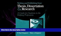 Enjoyed Read Writing and Publishing Your Thesis, Dissertation, and Research: A Guide for Students