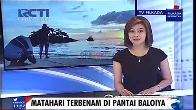 Pesona Matahari Terbenam di Pantai Baloiya