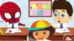 Spiderman and Frozen Elsa Naughty in the Classroom New Episodes! Finger Family Songs Nursery Rhymes(360p)