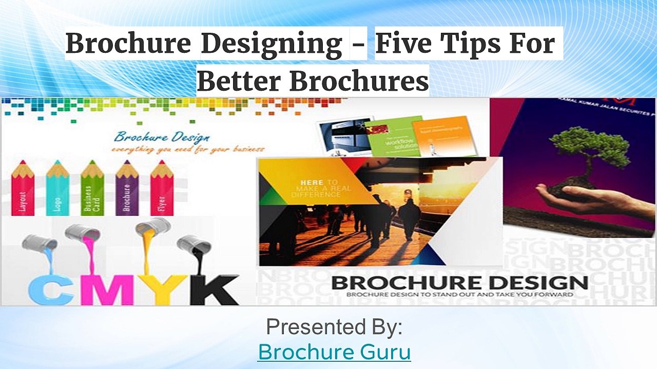 Five tips for better brochures